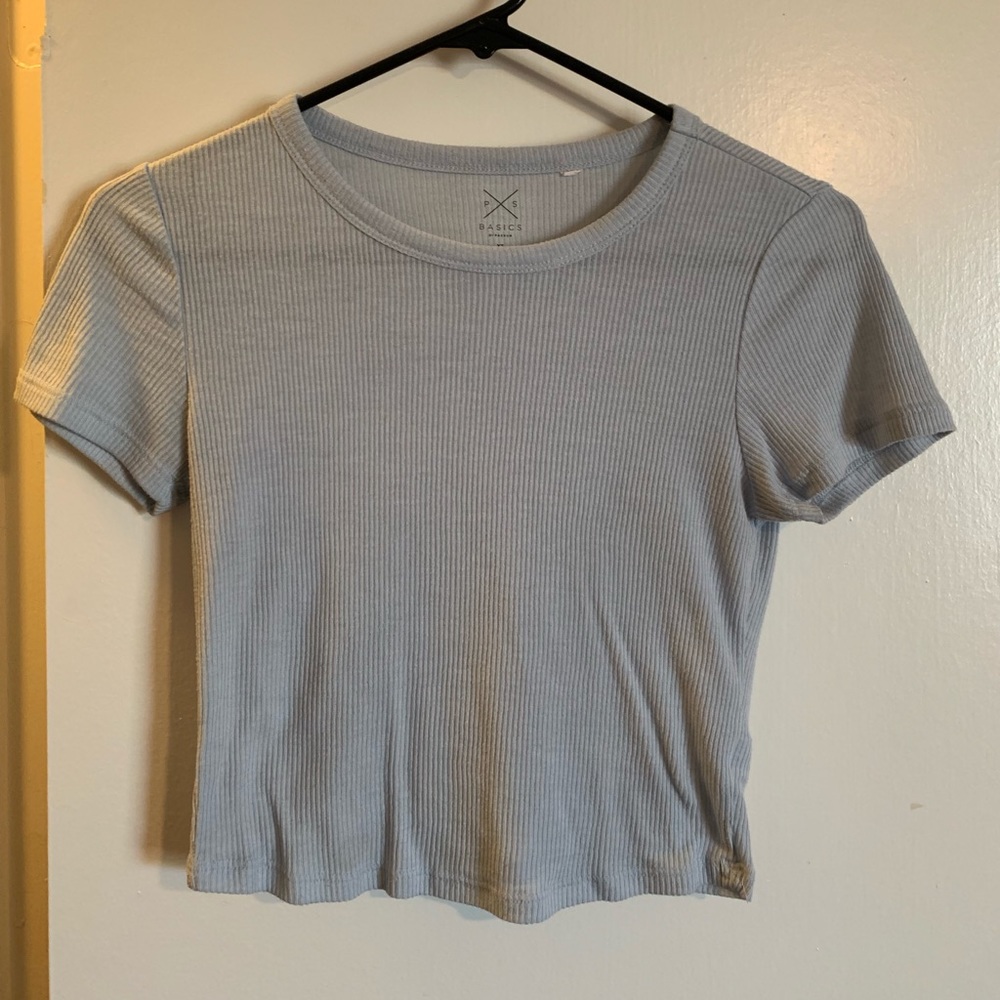 Pacsun light blue crop top